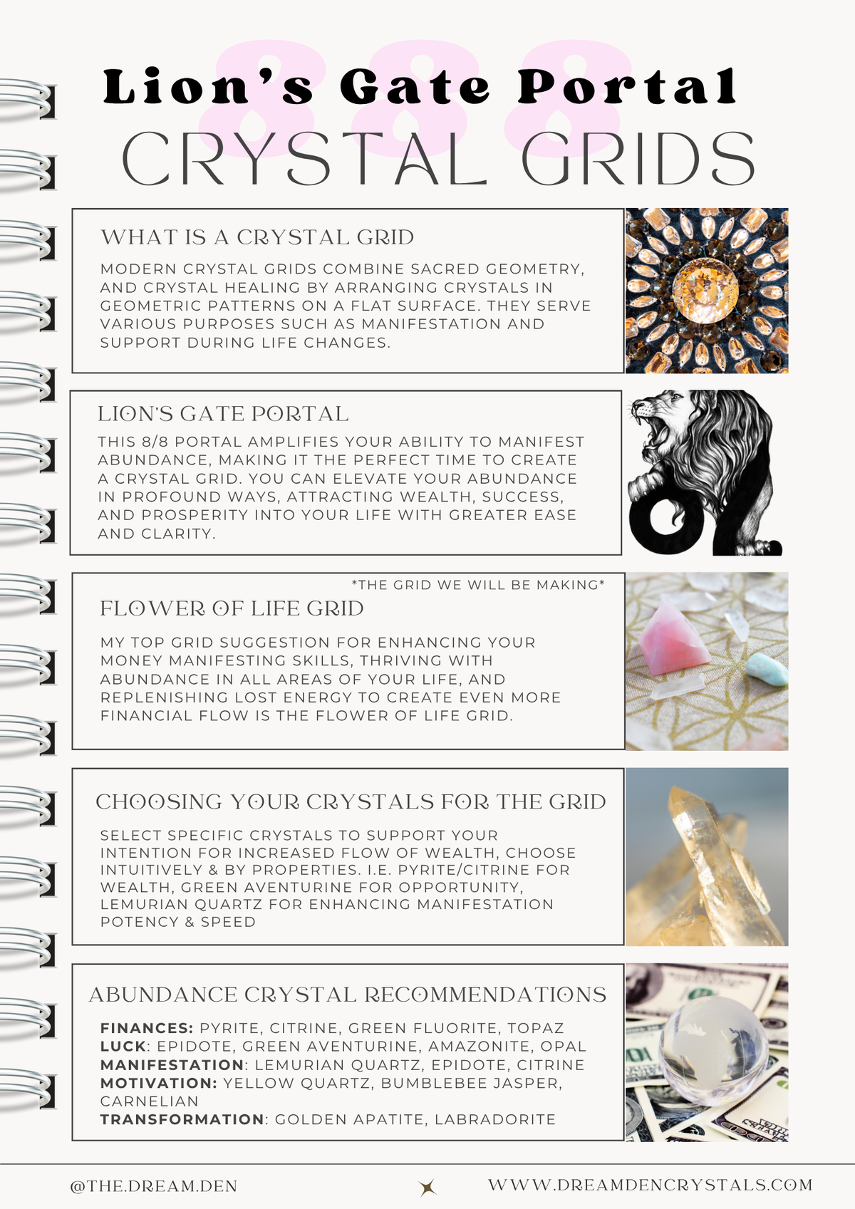 Lions Gate Portal Crystal Grid (PDF)