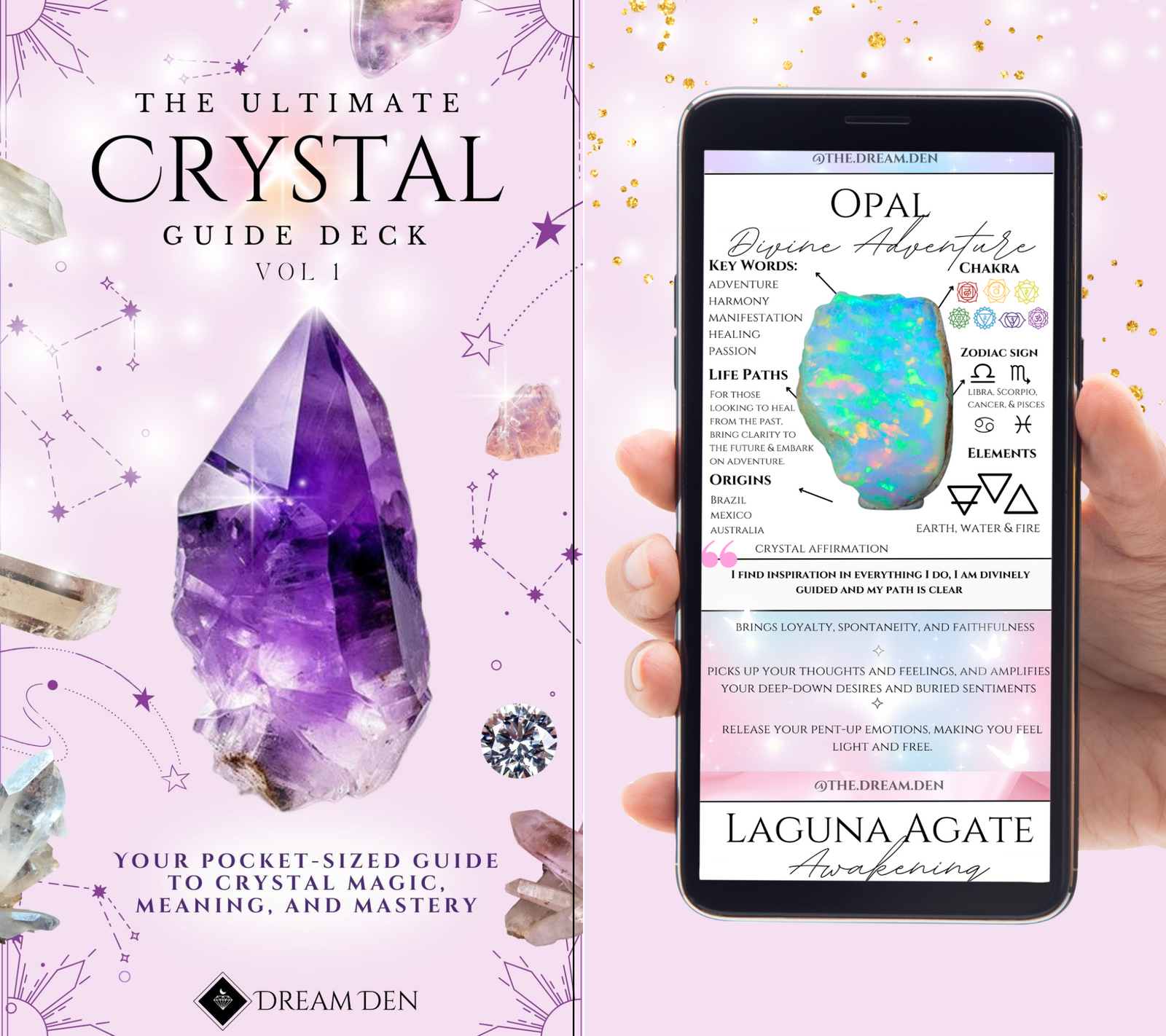 The Ultimate Crystal Guide Deck ✨ Meanings, Magic & Healing at Your Fingertips