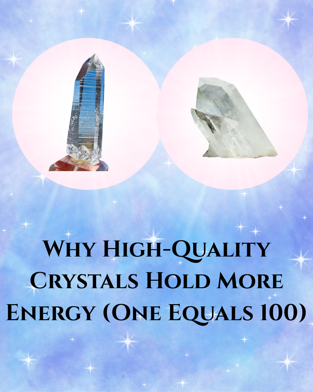 Why High-Quality Crystals Hold More Energy (One Equals 100)