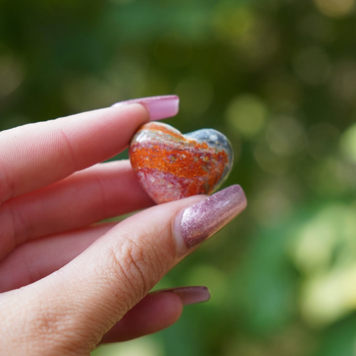 Magma Chalcedony Heart