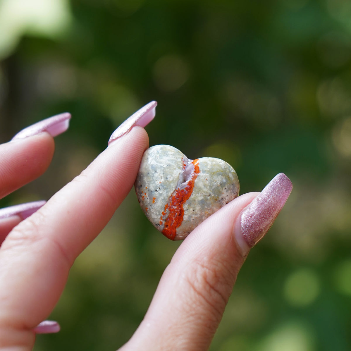 Magma Chalcedony Heart