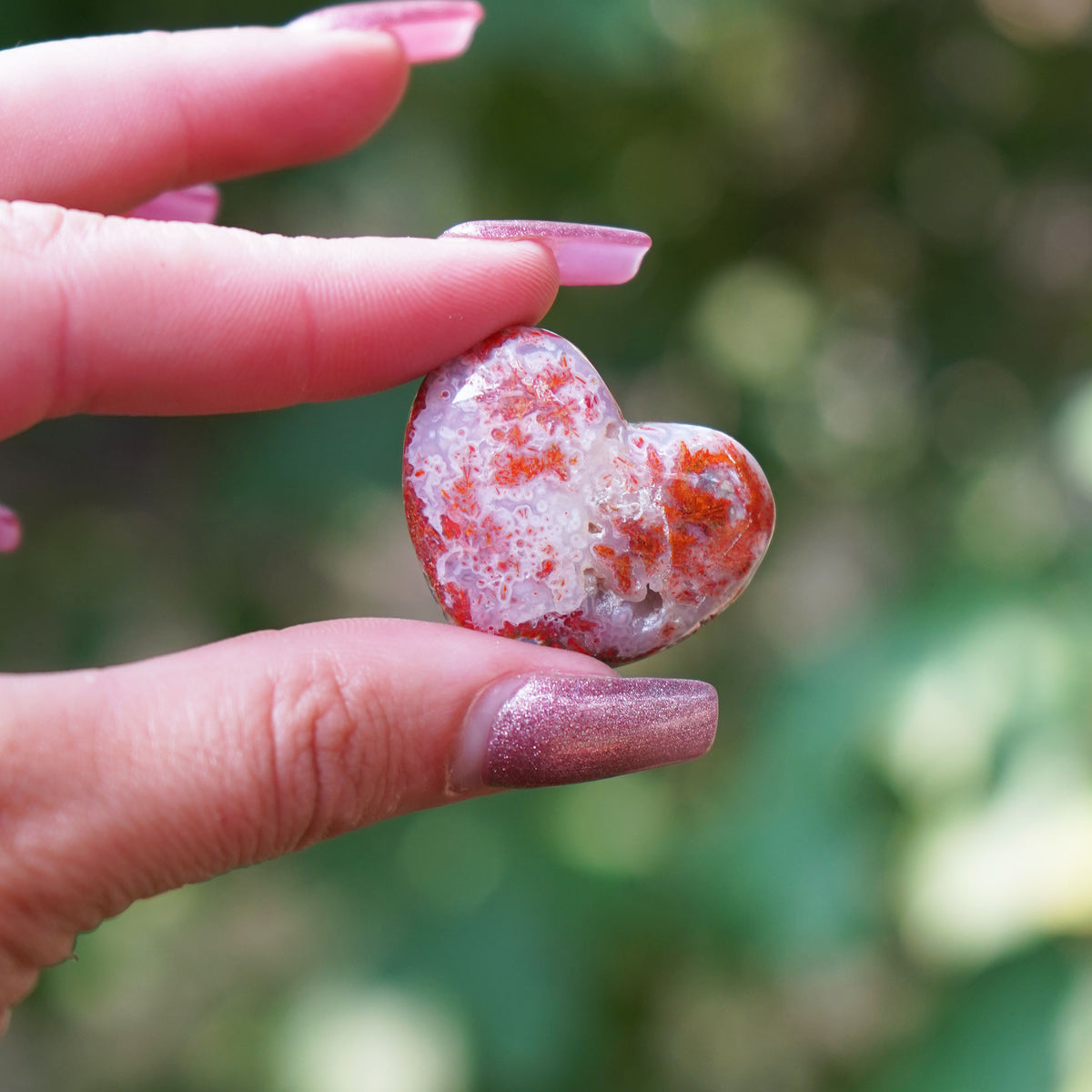 Magma Chalcedony Heart