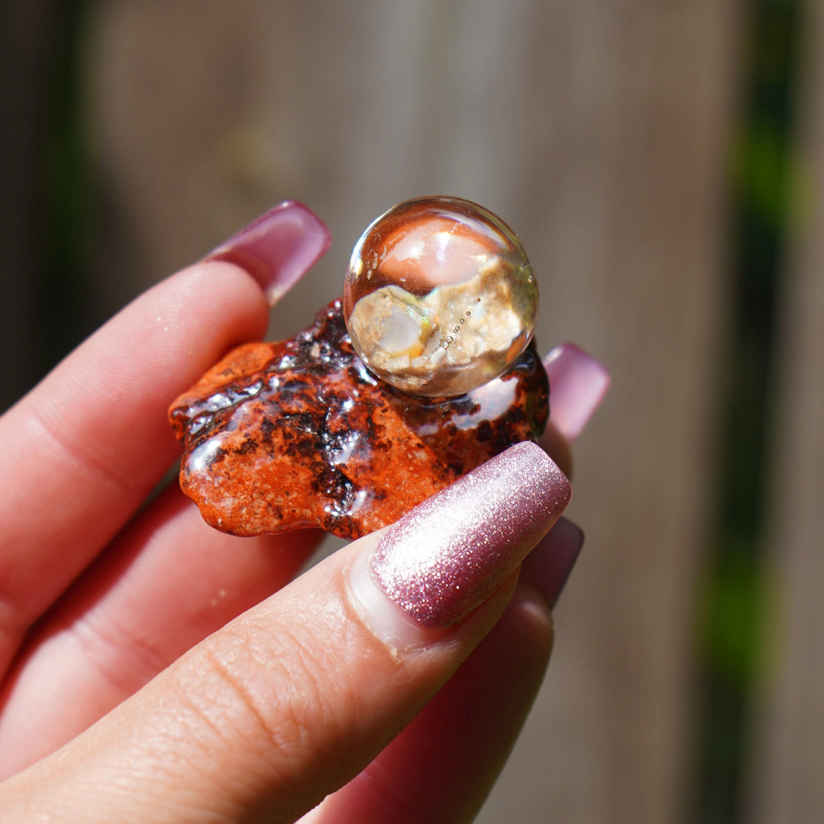 Fire Opal Scrying Orbs