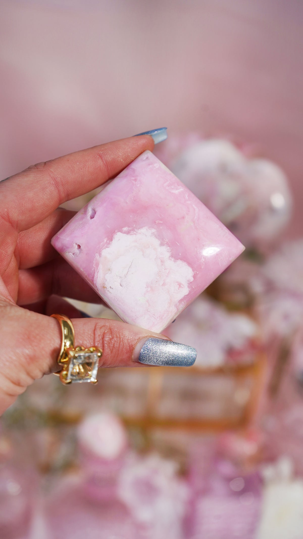 Pink Opal Carving