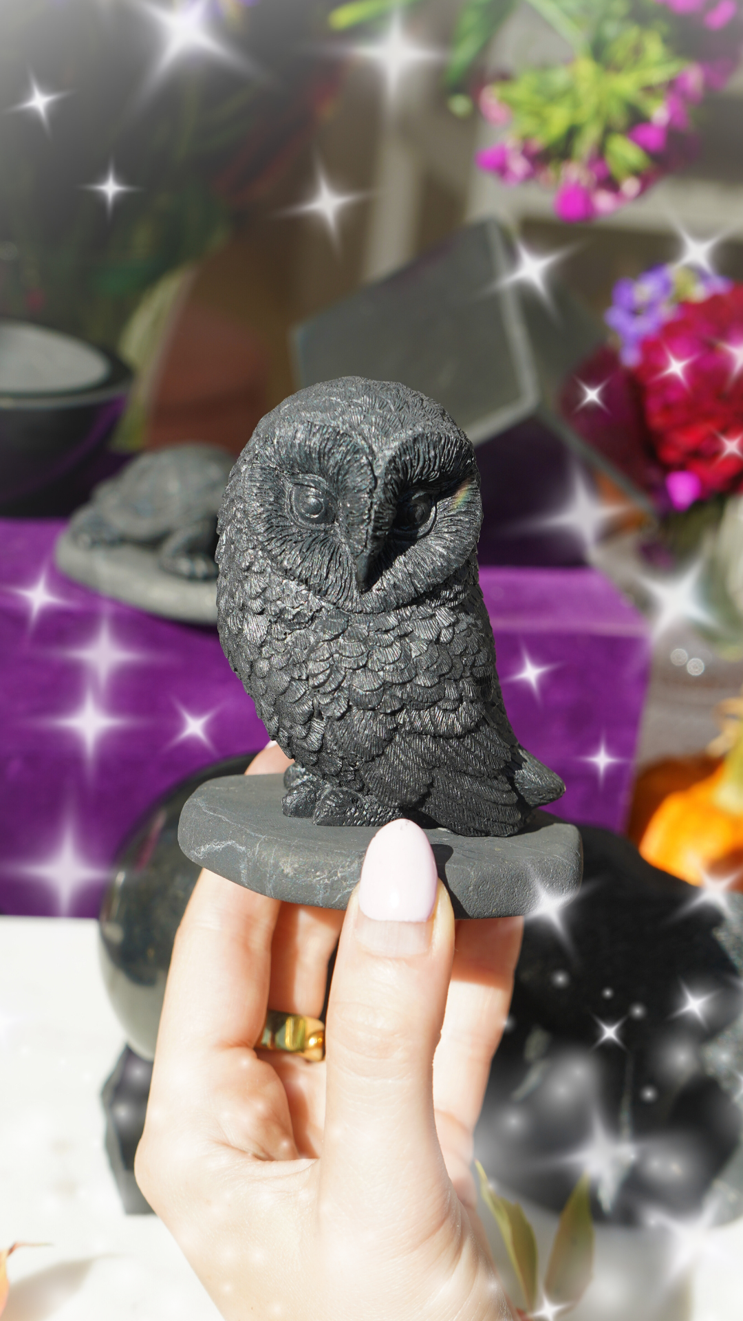 Shungite Owl - Ancient EMF Protector &amp; Symbol of Inner Wisdom