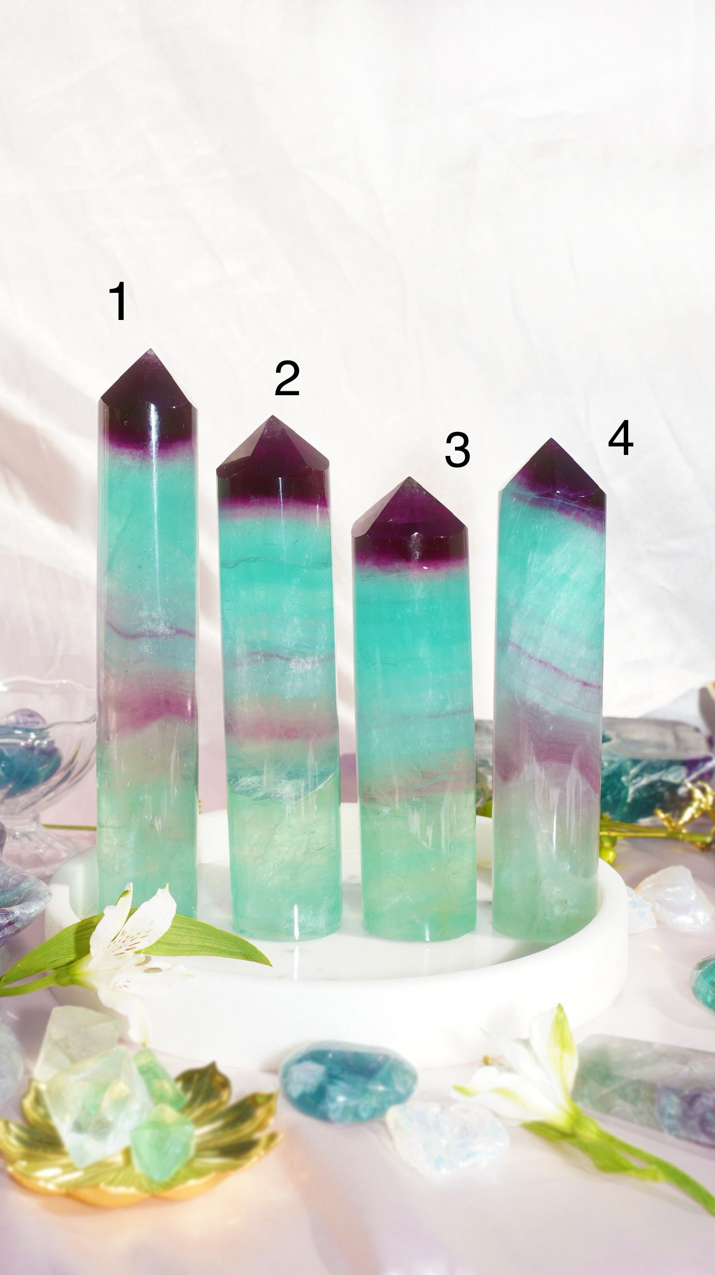 Mexican Fluorite Tower - Dream Den Crystals