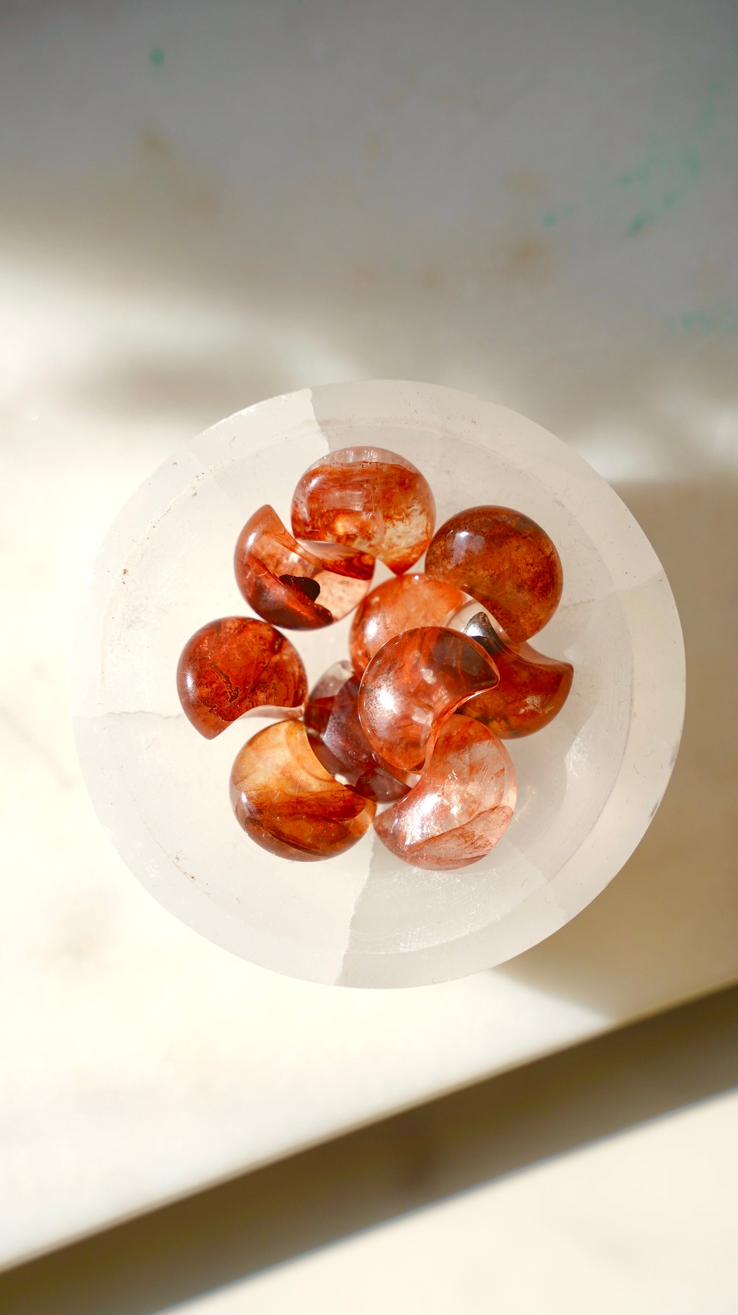 Fire Quartz Gem Quality Moon - Dream Den Crystals